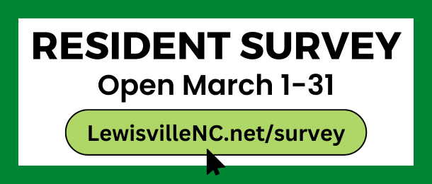 Lewisville's Resident Survey is open March 1-31, 2025