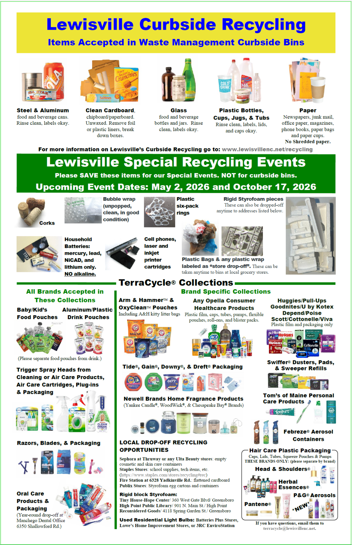 Lewisville Recycling Poster
