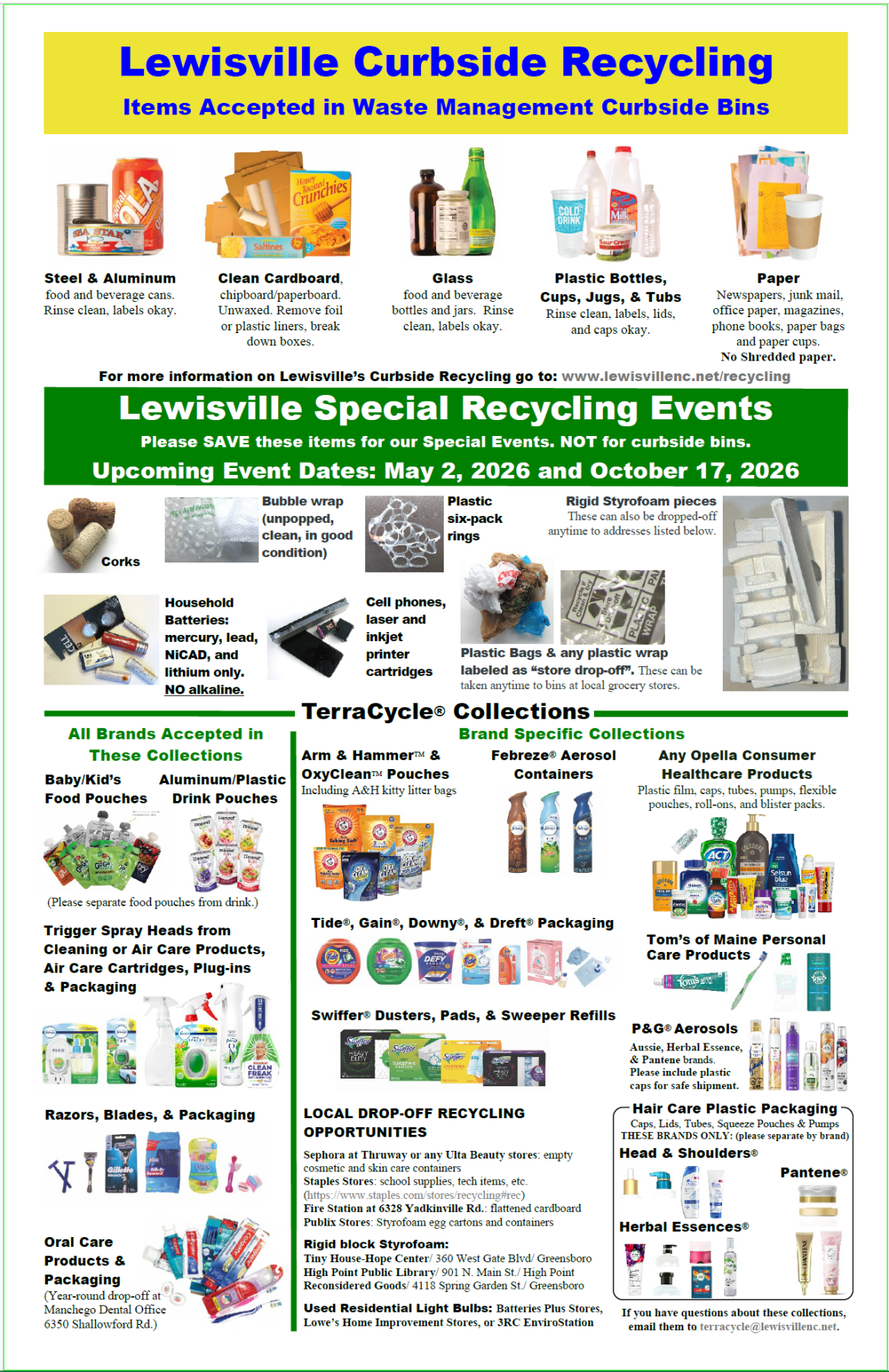 2026 Special Recycling Poster