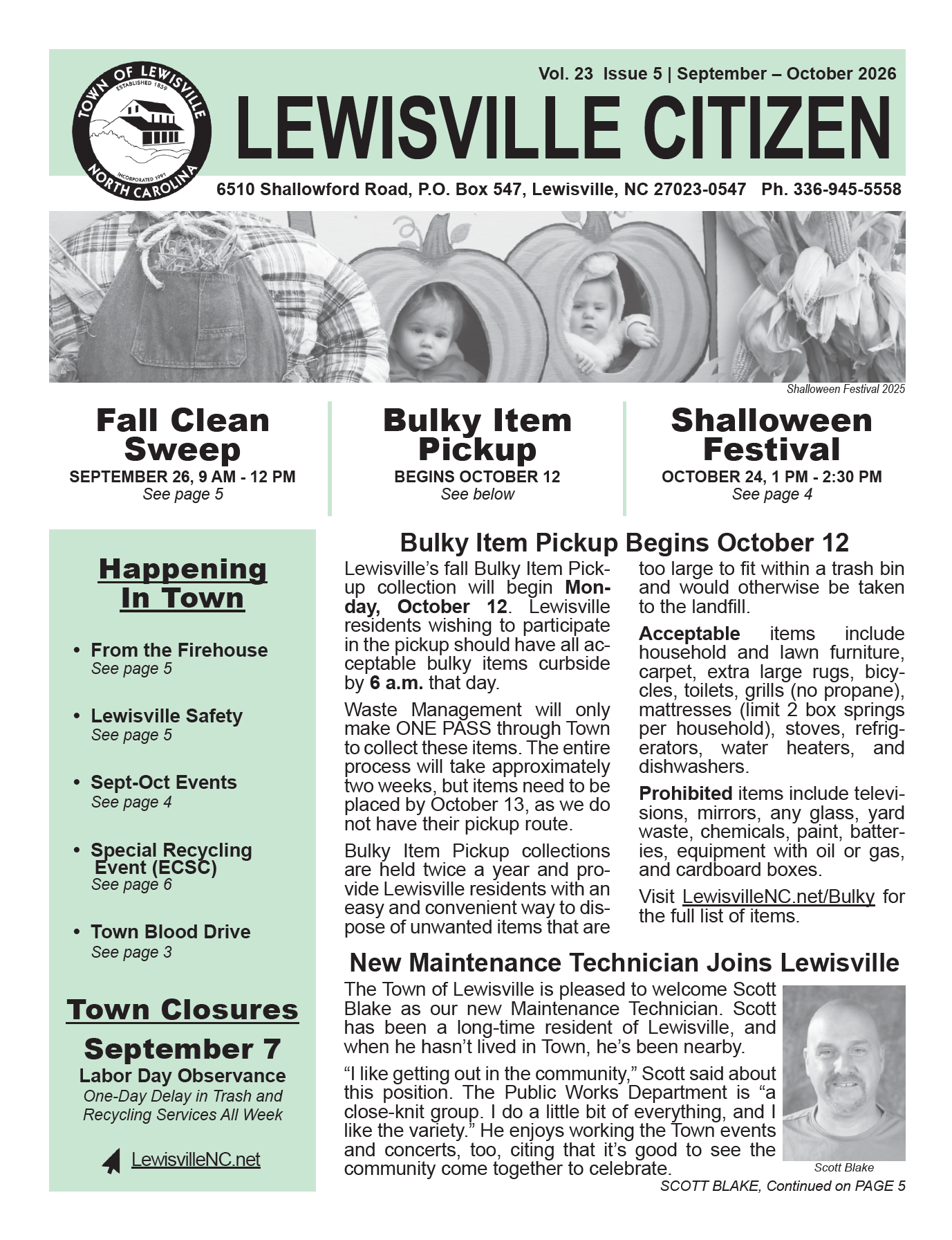 Lewisville Citizen Vol. 23 Issue 5 Cover