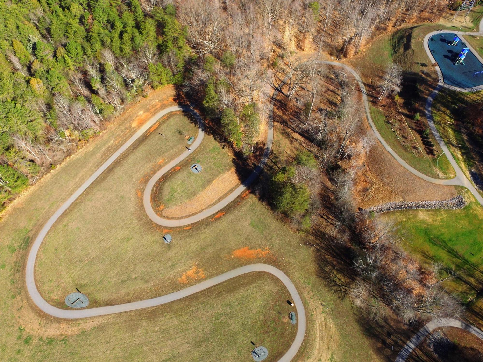 Aerial view of Jack Warren Park