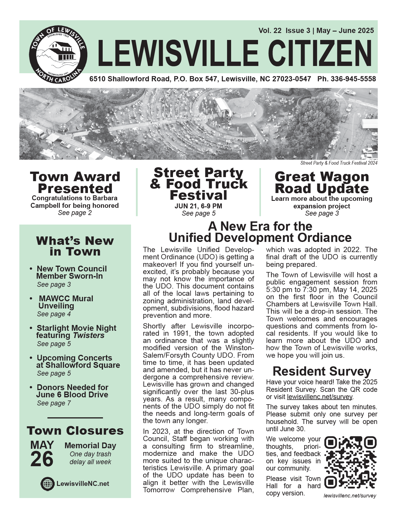 Lewisville Citizen Vol. 22 Issue 3 Cover