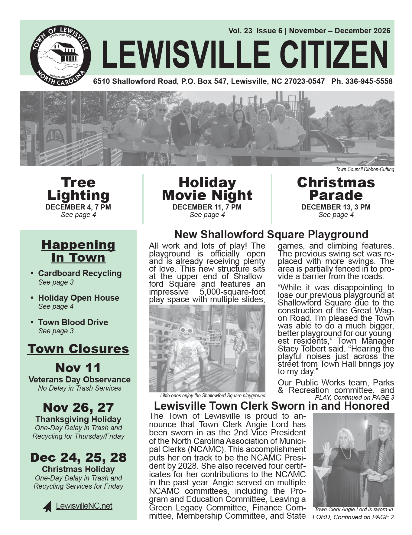 Lewisville Citizen Vol. 23 Issue 6 Cover