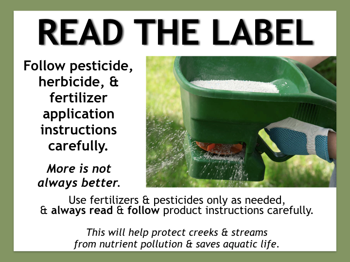 Read the Label Before Fertilizing